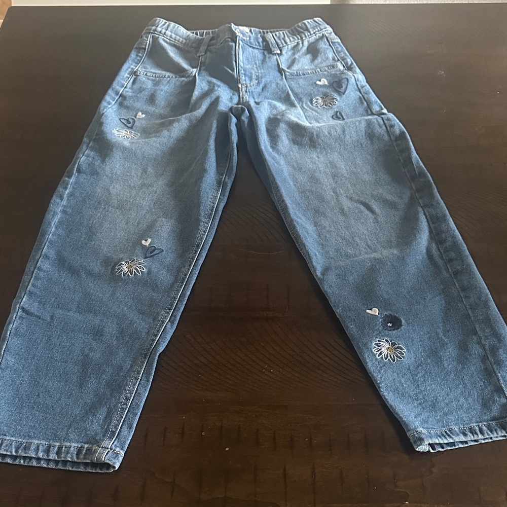 SO Relaxed Fit Blue Embroidered Jeans